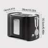 2 Slice Toaster, Quick & Even Results Every Time, Wide Slots Fit Any Size Bread Drop-Down Crumb Tray for Easy Clean Up, Stainless Steel