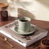 13OZ Coffee Mugs Set of 4, Stoneware Coffee Cups, Ceramic Latte Mug for Man, Woman, Modern Tea Mugs for Latte/Cappuccino/Cocoa/Milk