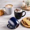 12oz Coffee Mugs Set of 6,Ceramic Coffee Mugs for Man, Woman, Dad, Mom