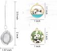 2Pcs Stainless Steel Mesh Tea Infuser, 2.1 inch Tea Ball with Panda Pendant,Tea Strainer Tea Diffuser Tea Steeper for Filtering Tea