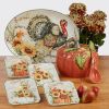 Harvest Morning Set of 4 Ceramic Mugs  Sip coffee, tea, or hot cocoa in cozy autumn style with these beautifully detailed mugs