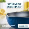 Style 11.25 Inch Nonstick Cookware Frying Pan, Dishwasher Safe and Oven Safe to 500°F, Blue
