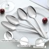 36 Pieces Teaspoons Set (6.2 inch), Spoon Silverware, Stainless Steel Tea Spoons, Mirror Polished Small Teaspoon, Dessert Spoons for Home, Kitchen