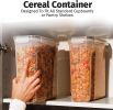 2 Pack (6.3 L / 213 oz / 6.7 qt) EXTRA Large Airtight Food Storage Cereal Containers for Bulk Food Storage BPA-Free Plastic Container
