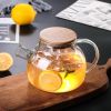 Glass Teapot with Spout Infuser 1000ml/33oz Glass Kettle Glass Pitcher Teapot for Loose Leaf Tea & Blooming Tea, Stovetop & Microwave Safe