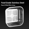 Yakimoto 2/4/6/8/10 PCS Extra-Large Stainless Steel Food Storage Containers With Blue Lids - Deep Design, Airtight Seal, Perfect For Refrigerator Orga