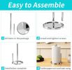 Paper Towel Holder Countertop, Standing Paper Roll Holder with Anti Slip Weighted Base, Stainless Steel Freestanding Paper Towel Holder for Kitchen
