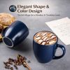 12oz Coffee Mugs Set of 6, Large Ceramic Coffee Mugs for Man, Woman, Dad, Mom