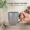 12oz Coffee Mugs Set of 6, Large Ceramic Coffee Mugs for Man, Woman, Dad, Mom