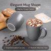 12oz Coffee Mugs Set of 6, Large Ceramic Coffee Mugs for Man, Woman, Dad, Mom