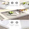 Stainless Steel Cutting Board with Lip for Kitchen Chopping Boards for Countertop Large Metal Cutting Board over Sink Suitable for Meat Fruits Vegetab